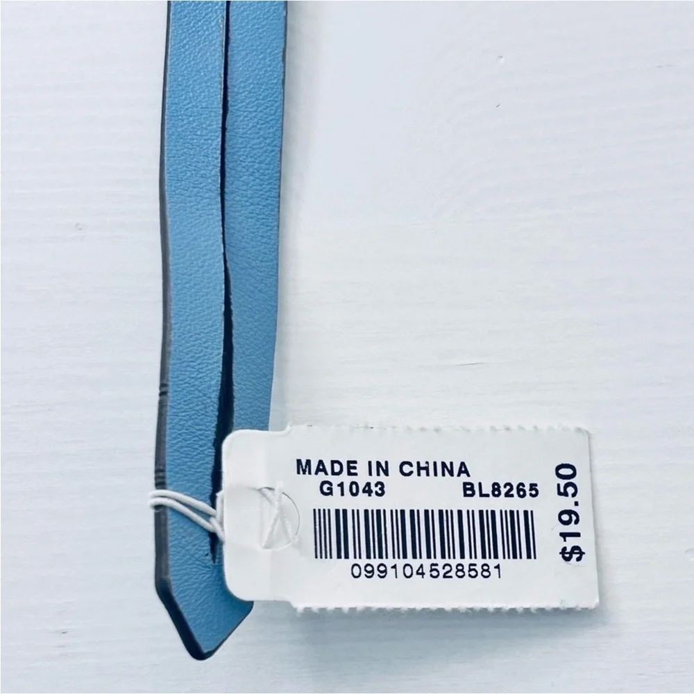 J.Crew Cuir Leather Bag Tag w/ mirror